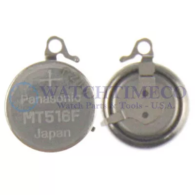 Panasonic MT516 MT516F Battery Capacitor Seiko Kinetic V110 V114 V115 V116 VS10 • $25.95