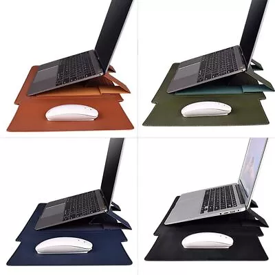 Ultrabook Sleeve PU Leather Laptop Bag Stand Case For Xiaomi Dell Lenovo Huawei • £13.80