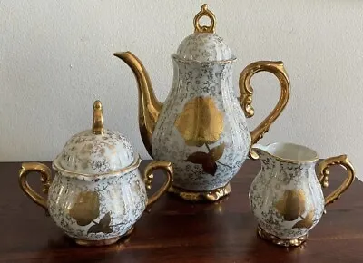 Lovely Vintage Coronet Fine China  Floral With Gold Tea-set Trio - Japan • $69