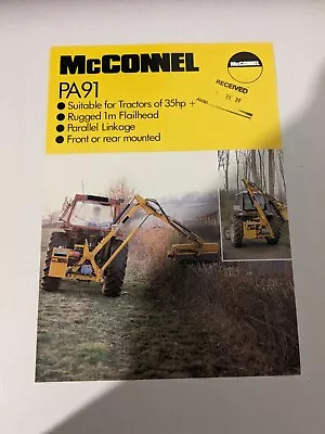 McConnel   Pa91 Sale Brochure 2 Pages • £10