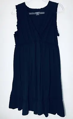 Motherhood Maternity Sleepwear XL Black Gown Lounge Casual Bohemian Knee Length • $7.99