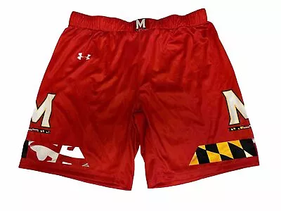 Under Armour UA Maryland Terrapins Terps Mens Basketball Shorts XL RED Brand NWT • $44.99