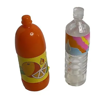 Barbie Doll Size Orange Soda 2 Liter Bottle & Water Bottle 1:6 Scale Diorama • $5.99