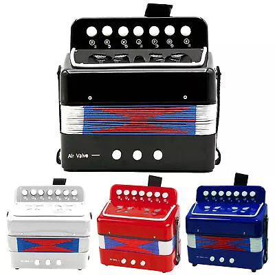 Kids Toy Accordion 7 Button 2 Bass Music Instrument High Quality For Beginners • $53.07