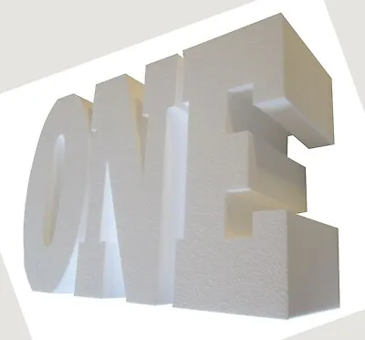 £215 • Buy TABLE BASE LETTERS, Text Says 'ONE'.  750mm High, 300mm Thick. For Events.