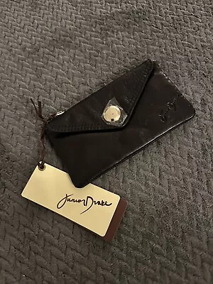 Junior Drake Black Leather Wallet • $43.99