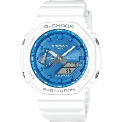 Casio White Mens Analogue-Digital Watch G-shock GA-2100WS-7AER • £95