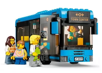 LEGO Train Station City 60335 Blue Bus Bike Bicycle Toy Transport Driver MiniFig • $69.99