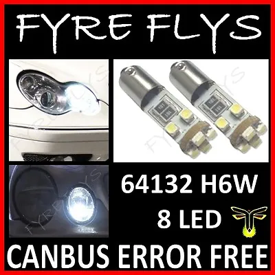 Xenon White Error Free 64132 H6W LED Bulbs For Mercedes Benz Parking Lights #Y6 • $9.99