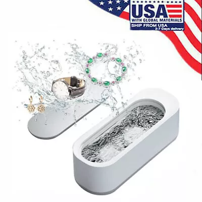 Ultrasonic Jewelry Cleaner Denture Glass Watch Ring Bath Tank Cleaning Machine • $7.91