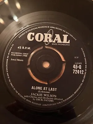 Jackie Wilson Alone At Last / Am I The Man (coral) • £9