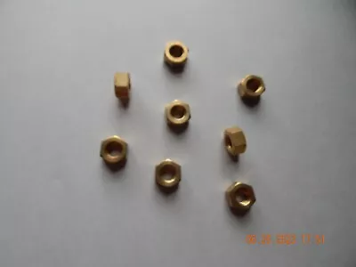 Brass Hex Nuts. 7/16-14  8 Pcs. New • $9.75