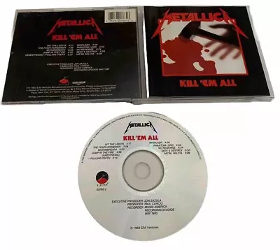 Metallica - Kill ‘Em All Music 1983 CD Thrash Heavy Metal Early Press Elektra • $7.99