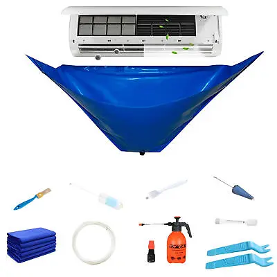 $109.79 • Buy Wash Cover Air Conditioner Cleaning Bags Wall Mounted Protectors Waterproof Kit