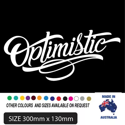OPTIMISTIC Car Sticker  Illest Jdm Racing Lowered Sticker • $25