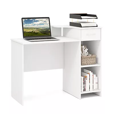 Computer Desk Writing Desk W/Adjustable Shelf & Storage Shelf Workstation Office • $89.95