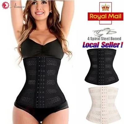 UK Long Torso Waist Trainer Corset Cincher Body Shaper Belt For Women Workout   • £7.79