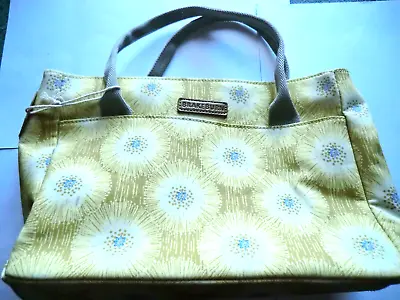 Brakeburn Allium Day Bag Yellow Floral Bnwt Matt Oilcloth Work Everyday Ladies • £20