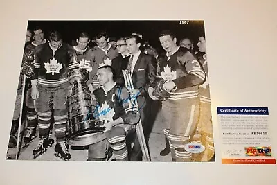 George Armstrong Signed Toronto Maple Leafs 8x10 Photo Psa/dna Coa  • $189.99