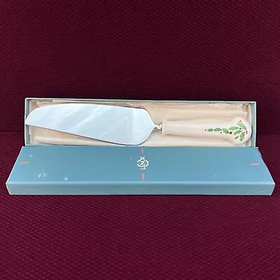 Lenox China HOLIDAY Dessert Flatware Pastry Pie Cake Server 10  Christmas • $29.99