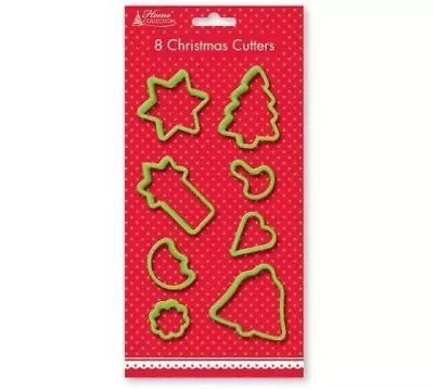 8/PK Christmas Cutter Biscuit Cookie Dough Pastry Cake Mold Xmas Gift Baking Toy • £2.35