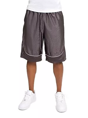 Victorious Men's Workout Athletic Gym Jersey Dazzle Mesh Basketball Shorts S~5XL • $24.95