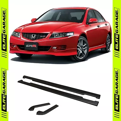 Fits Honda Accord EURO CL9 CL7 Side Skirts Extensions Lip & Rear Pods (06-08) • $379