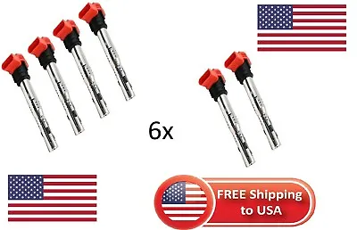 $44.99 • Buy Set Of 6 Ignition Coil Pack 06E905115E For Audi A4 A5 R8 & VW Golf GTI 2.0T FSIO