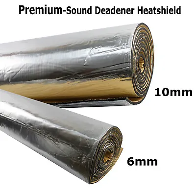 $297.59 • Buy Sound Deadener 10mm/6mm Foam Thermal Shield Insulation Underlay Noise Proof Van