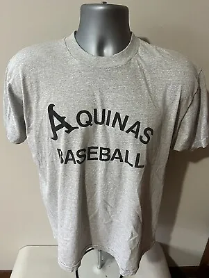 Vtg 80’s Aquinas University Baseball T Shirt Fits Men Large • $18.98