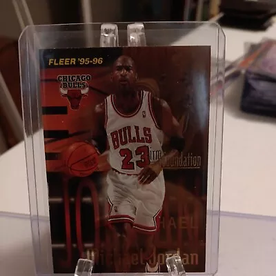 1995-96 Fleer Firm Foundations- Michael Jordan Chicago Bulls! • $4.15