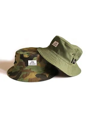 Fortis Bucket Hat Reversible Carp Fishing Hat Camo/Green All Sizes • £18.95