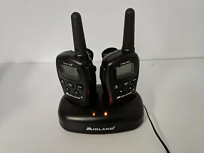 Midland X-Tra Talk Walkie Talkies LXT500PA Set With Charger 18CVP6-REV • $33.99