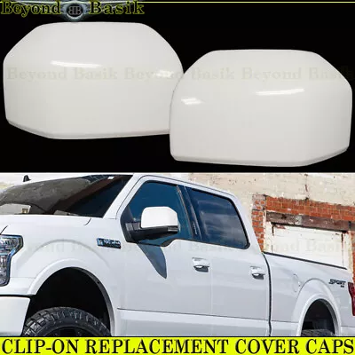 2015 16 17 2018 2019 2020 Ford F150 Mirror COVERS Skull Caps Z1 YZ OXFORD WHITE • $58.25