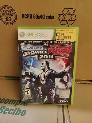 WWE SmackDown Vs. Raw 2011 Limited Edition (Microsoft Xbox 360 2010) CIB • $28.88