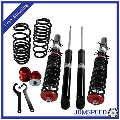 Red Coilovers Strut Suspension Kits For Vw Mk4 Golf Gti Jetta Beetle 1999-2005 • $395.99