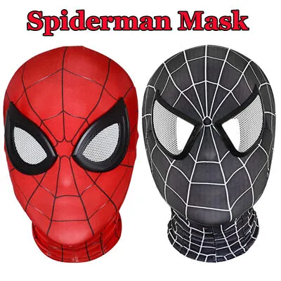 £7.69 • Buy UK Spiderman Halloween Mask Costume Cosplay Balaclava Hood Kids Adult(Black/Red)