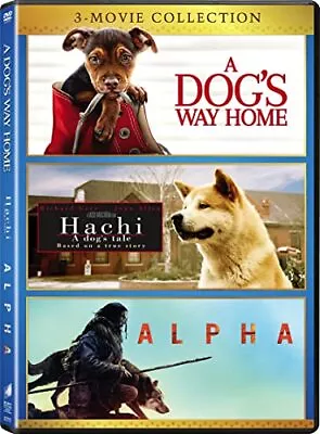 New Alpha (2018) / A Dog's Way Home / Hachi: A Dog's Tale [3 Movie Pack] (DVD) • $8.24