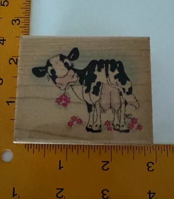 Tina Mae - 727-E Rubber Stamp By Embossing Arts Co. - Cow - Cute! • $6.79
