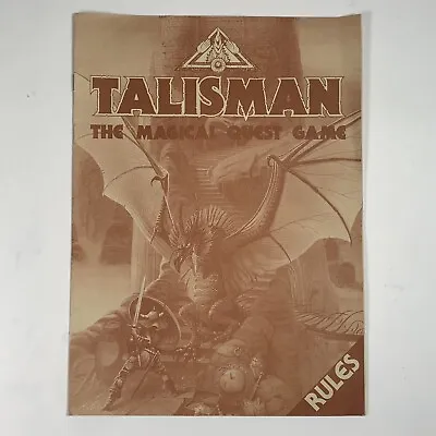 Vintage Games Workshop Talisman 2nd Edition Rule Book Rules Spare Part • £19.99