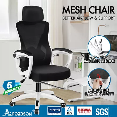 ALFORDSON Mesh Office Chair Executive Computer Fabric Seat Study Work Gaming • $115.95