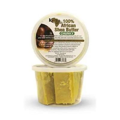 £11.25 • Buy KUZA 100% AFRICAN SHEA BUTTER YELLOW CHUNKY 10oz + FREE TRACK DELIVERY