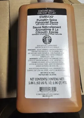 $50 • Buy Starbucks Authentic Pumpkin Spice Flavoured Sauce Fresh And Sealed Bb 12/2023