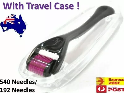 Derma Roller With FREE Travel Case Titanium Alloy Micro 192 / 540 Needles Roller • $17.52