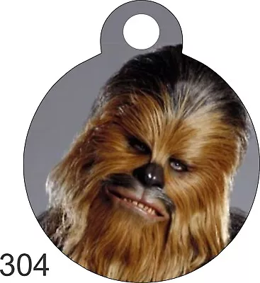 Made In USA Round Pet Tags Custom Engraved ID Tags Dog Tag Cat Cute Chewbacca • $6.99