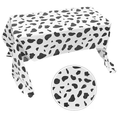  Cow Print Table Runner Cloth Milk Pattern Tablecloth Kitchen Decor Football • £12.25