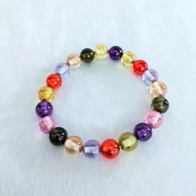 Bracelet Bead Naga Eye Gem Multi Colors Gemstone Jewelry Holy Charm Thai Amulet • $26.39