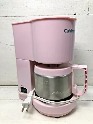 $75 • Buy Cuisinart Coffee Maker Pot Pink 4-Cup Breast Cancer Awareness DCC-450, Tested