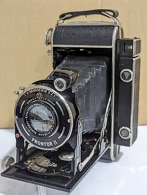 Old Vintage WELTA SOLIDA  Folding Rangefinder Camera. RADIONAR 4.5  F= 10.5 Lens • £100