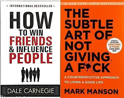 $38.48 • Buy Combo Set Of 2 Books (How To Win Friends + The Subtle Art Of Not Giving A Fck)